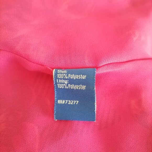 APT.9 Women Pink Cold Shoulder Sleeve Scoop Neck Floral Blouse Top Size XLarge - Picture 7 of 8